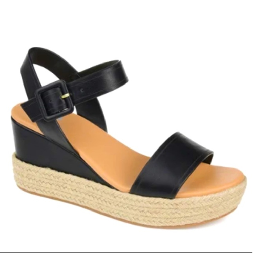 Espadrille Platform Wedges Dulcie Black